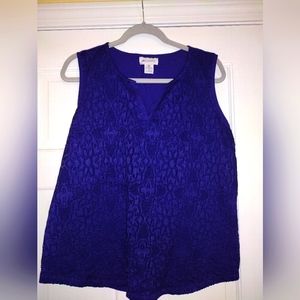 Liz Claiborne sleeveless fancy shirt